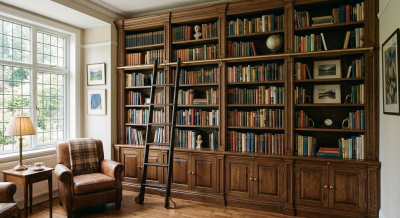 Custom Bookcase Installation in Durham, NC